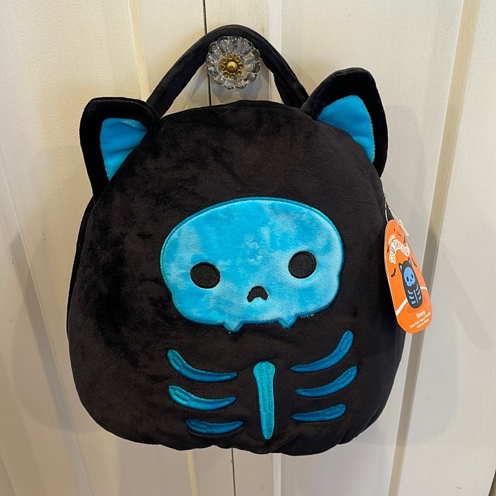 Squishmallow Halloween Treat Pail - Black Cat